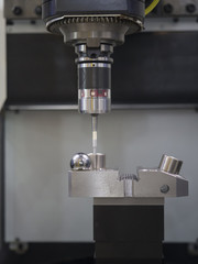 CNC machining center inspection dimension on machine