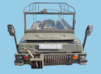 Small Soviet four-wheel drive amphibious vehicle
