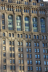New York, façade Art Déco dans South Manhattan, USA