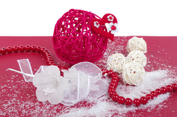 Red Cristmas postcard