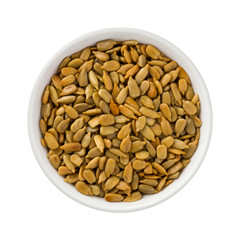 Roasted Sunflower Seeds in a ceramic bowl