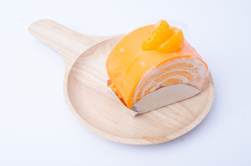Orange roll cake