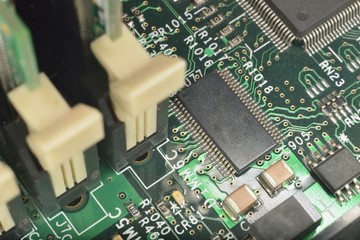 macro zoomed microcircuit