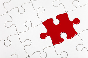 Obraz premium Red Puzzle