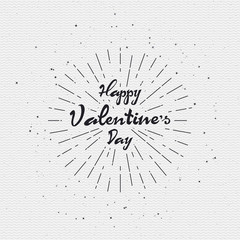 Valentines day - calligraphy typography badge It can be used for postcards, posters, presentations