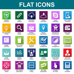 30 Universal Flat icons