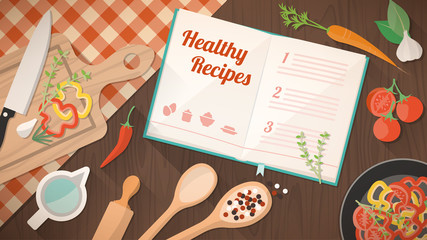 Healthy recipes cookbook