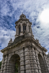Fototapeta na wymiar Tower of the University in Dublin, Ireland