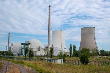 Fototapeta na wymiar Nuclear power plant in Germany