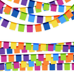 party garlands colored