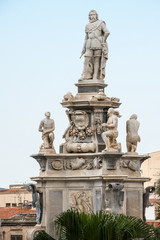 Fototapeta na wymiar ancient statues in Palermo - Sicily, Italy