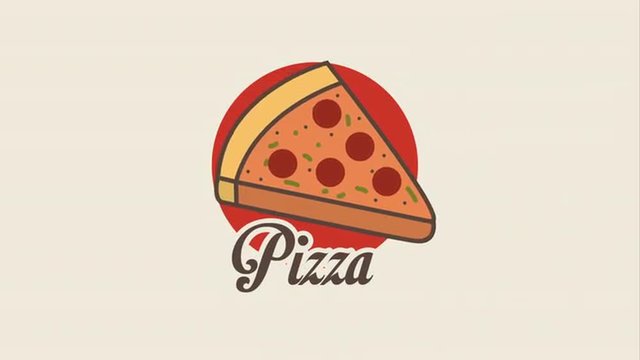 delicious pizza design, Video Animation 