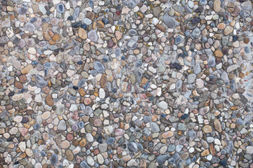 pebble stones wall surface background