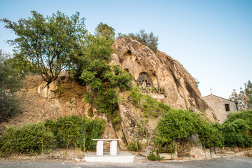 Church in the rock in Sicily