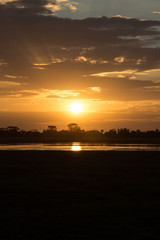 Sonnenuntergang in Afrika