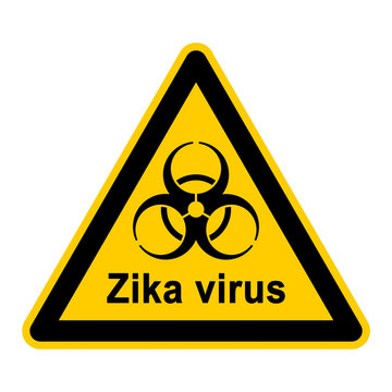 wso239 WarnSchildOrange - english symbol - biohazard with zika virus - e4191