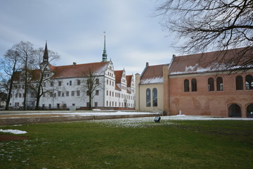 Schloss und Refektorium in Doberlug - obrazy, fototapety, plakaty