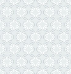 Vector seamless texture. Modern abstract background. The grid of abstract snowflakes.