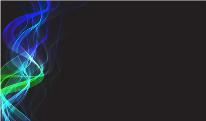 Abstract flowing smoke wave background. Template brochure design.