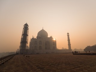 Naklejka premium Visiting the Taj Mahal in Agra