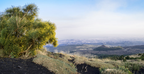 overview etna in Sicily