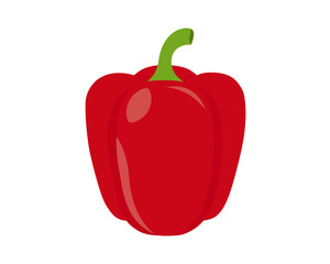 Icon red pepper. Vector illustration.