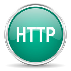 http blue glossy circle web icon