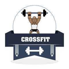 Gym and fitness icons design 