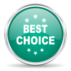 best choice blue glossy circle web icon