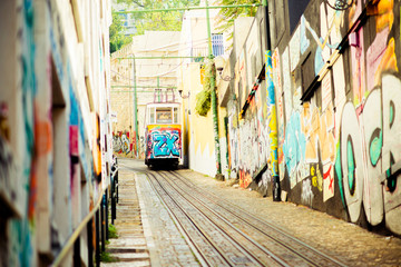 Naklejka premium tram, Porto, Portugal