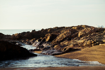 The ocean coast in Portugal.