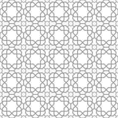 Oriental classic silver pattern. Seamless abstract background