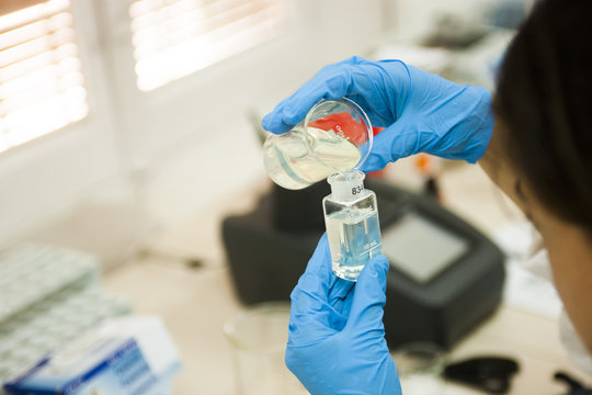 Young Man Working in a Professional Laboratory

