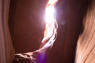 antelope canyon through the hole