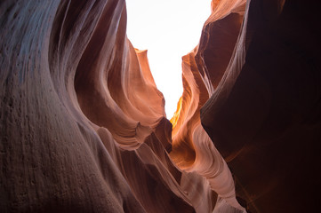 texture of the antelope canyon