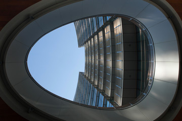 Fototapeta premium Unicredit Tower in the Porta Nuova district in Milan, Italy.
