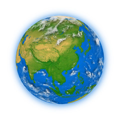 Southeast Asia on planet Earth