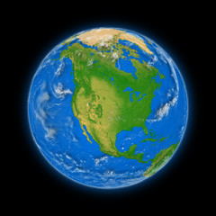 North America on planet Earth