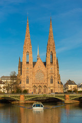 Fototapeta na wymiar St Paul's church in Strasbourg - Alsace, France