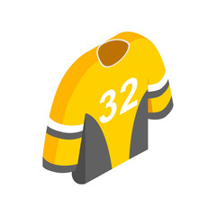 Hockey uniform isometric 3d icon 