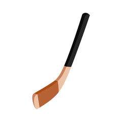 Hockey stick isometric 3d icon