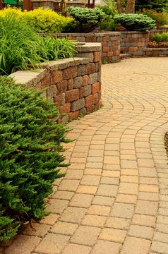 Retaining Wall And Patio