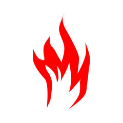 Fire flames silhouette