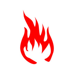 Fire flames silhouette