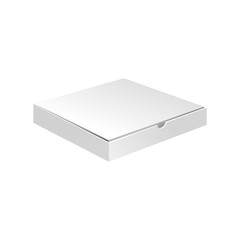 Empty white small box realistic 