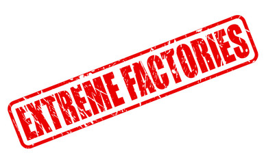 Extreme factories red stamp text