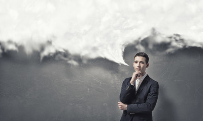 Pensive young man 