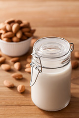 almond milk organic healthy nut vegan vegetarian drink