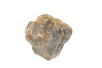 Basalt rock isolate on white
