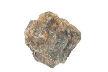 Basalt rock isolate on white
